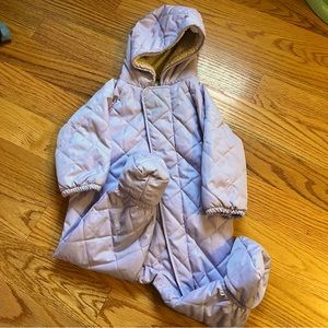Columbia lavender purple snowsuit bunting size 6-12 months